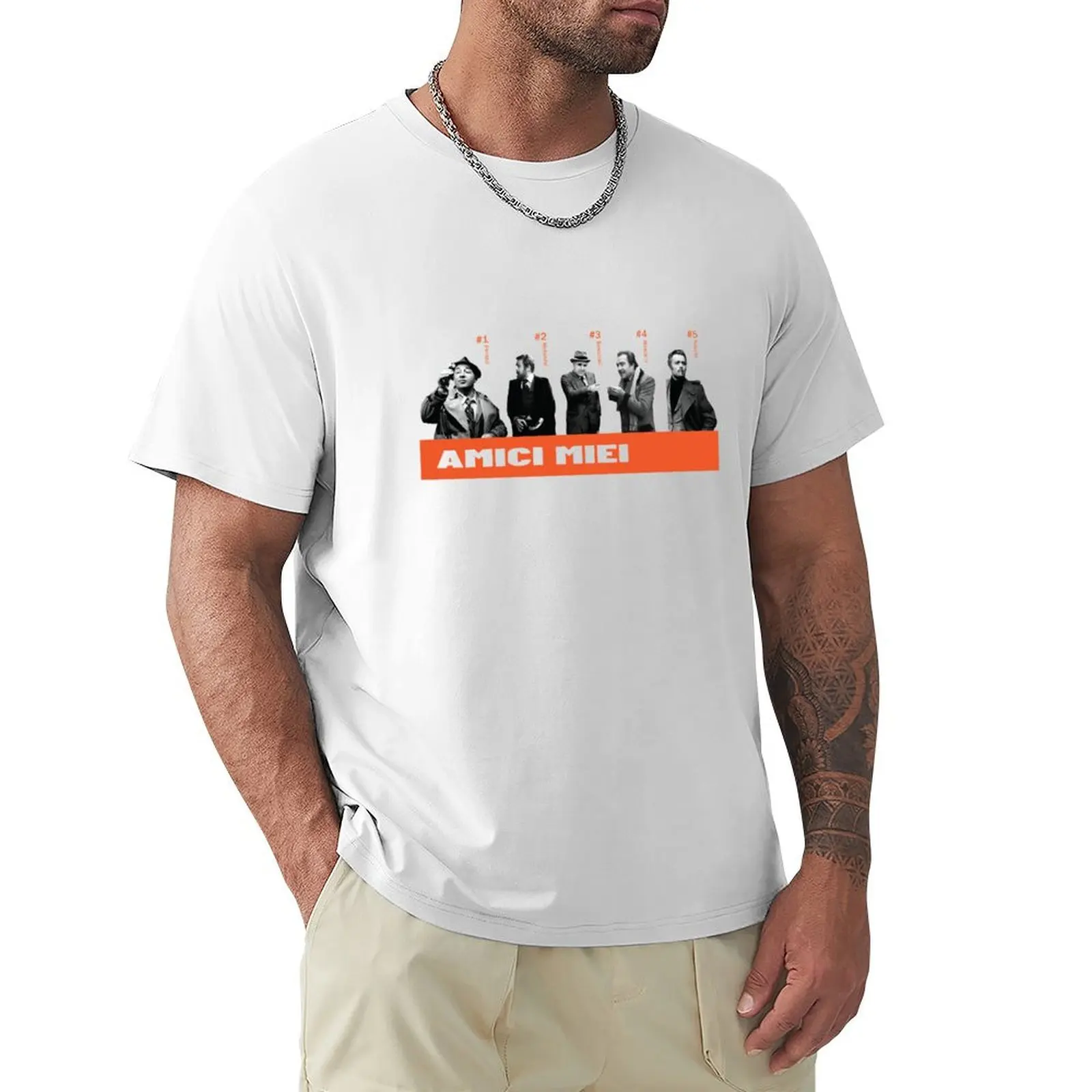 

Amici Miei vs Trainspotting T-shirt anime sports fans heavyweight t shirts for men