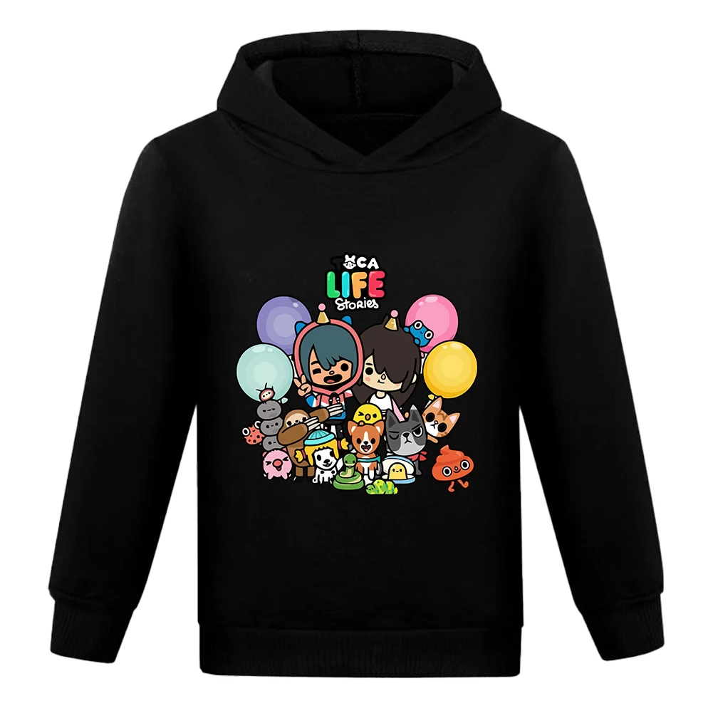 

Toca Life World Hoodie Toca Boca 3-14Y Children's Clothing Sweatshirts Autumn Winter Coat Kids Pullovers Baby Boys Girls Clothes