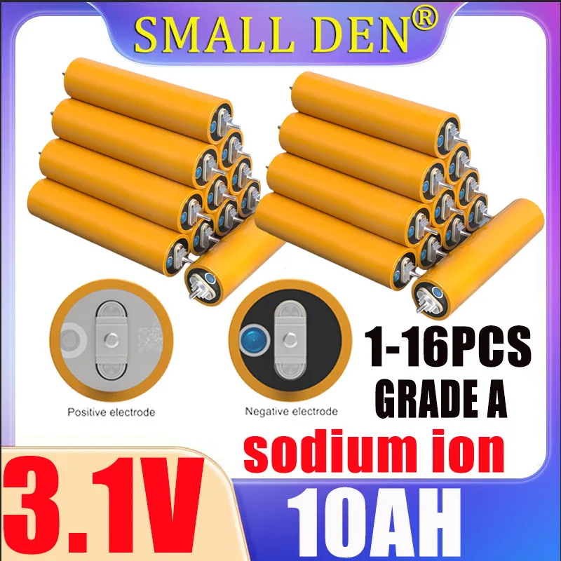 1-16PCS 3.1V 10000mAh sodium ion battery A-class 20C discharge 10Ah rechargeable battery drone motor battery modification screw