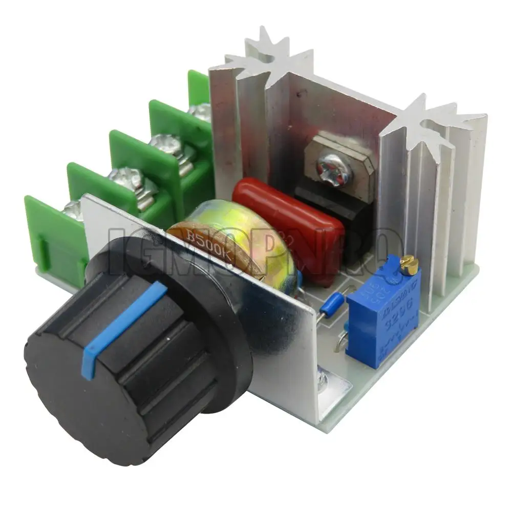 PUMUDDSY Voltage regulator AC 220V 2000W SCR Power regulator Dimming Dimmers Motor Speed Controller Thermostat Electronic Module