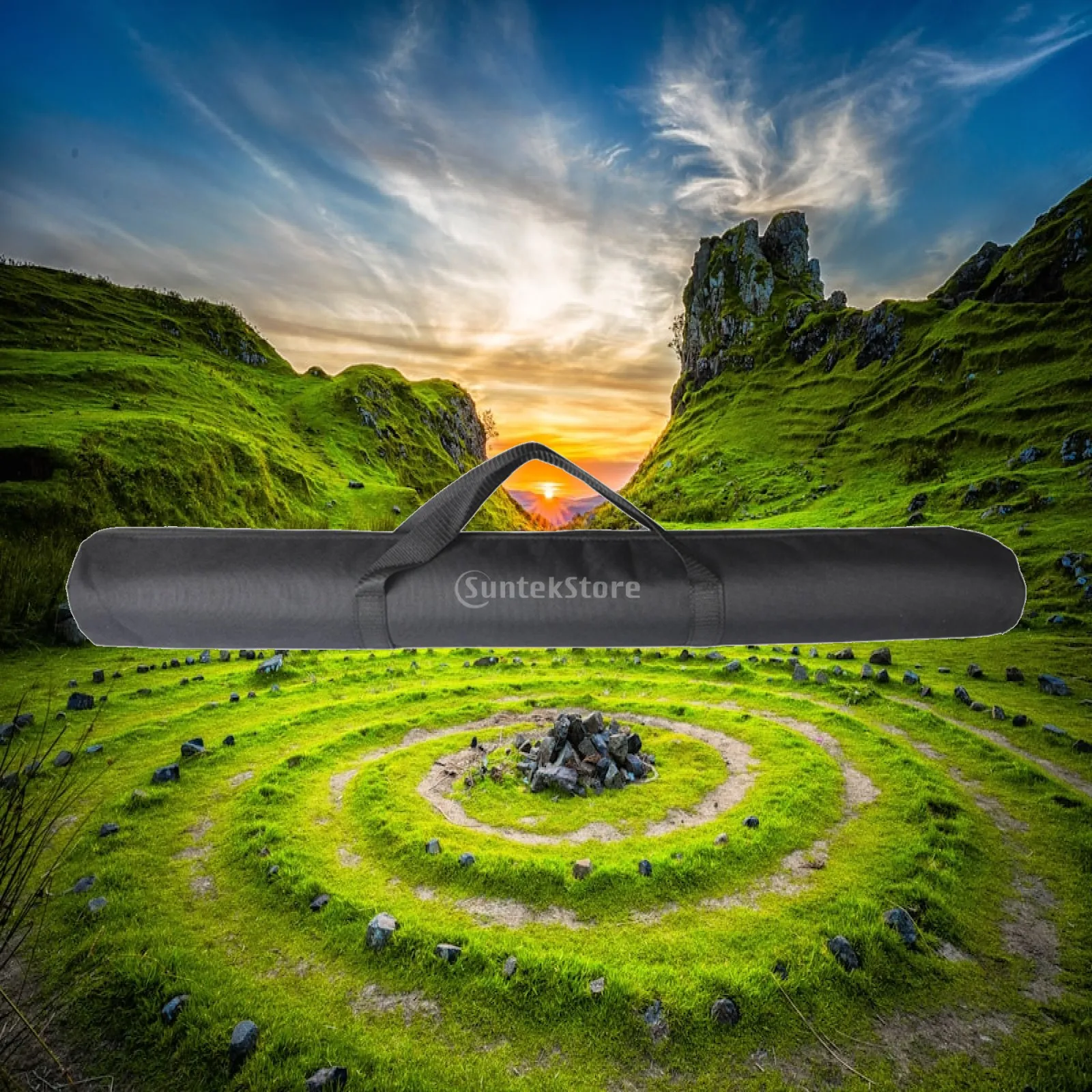 Tripod Bag Cylindrical Tripod Carrying Bag Carrying Case with Padding Heavy-Duty Wear-Resistant for Photographers