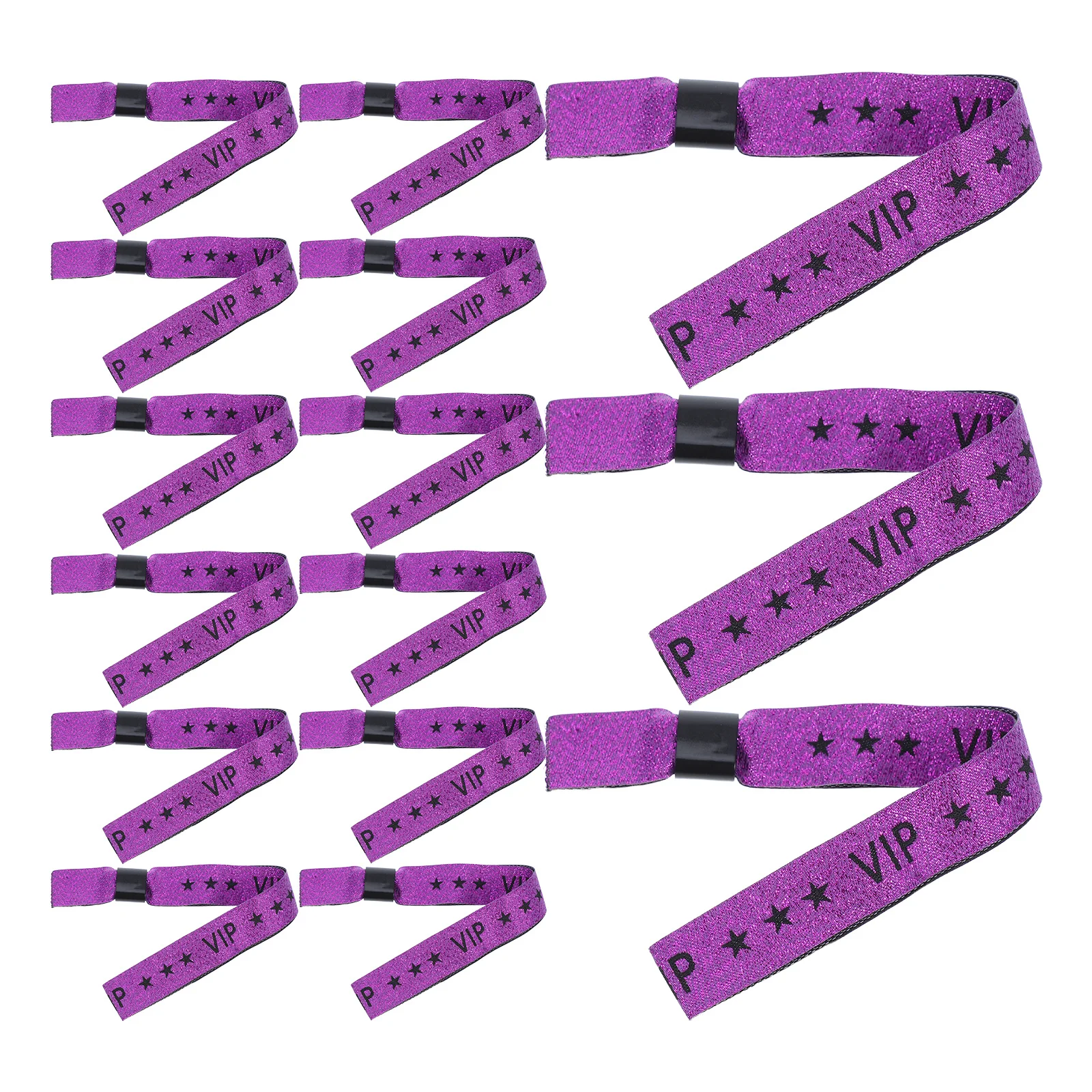 

20pcs Purple Fabric Wristbands Vip Party Arm Bands For Events Weddings Concerts Festivals Quick Admission Disposable