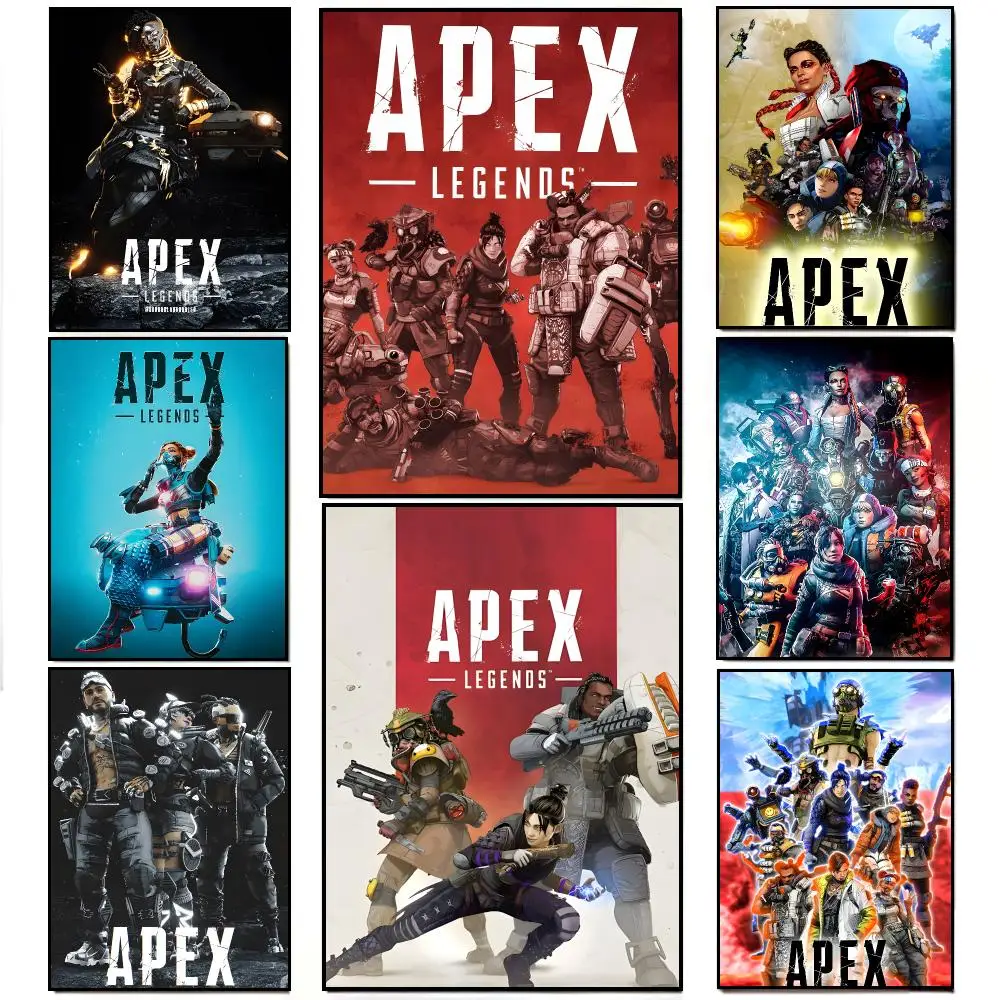 Epic Shooter Game A-Apex Legends Poster Artwork Self Adhesive Indoor Wall Hanging Room Decor Gift