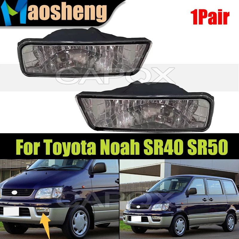 

1Pair Front Bumper Fog Light For Toyota Noah SR40 SR50 Fog Lamp Driving Light Daytime Running Light