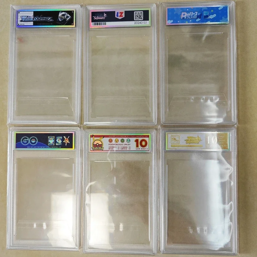 PTCG Pokemon WS Weiss Schwarz Style DIY Label Custom Label Plastic Card Brick Collector Card Protective Shell 63*88 No Cards