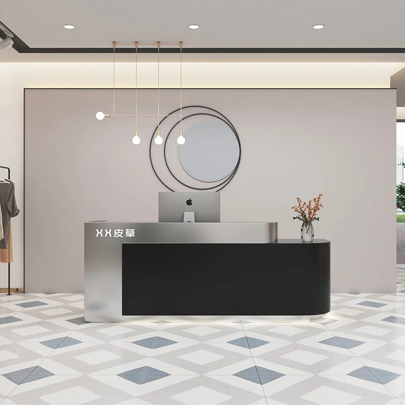 Lectern Auxiliary Reception Desk Counter Standing Service Nail Register Desk Office Modern Mostrador Recepcion Salon Furniture