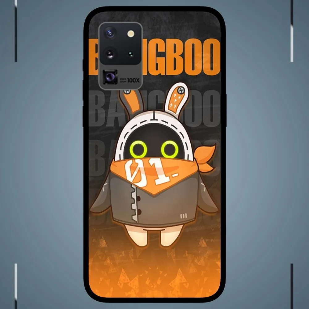 Game Zenless Zone Zero Bangboo Phone Case For Samsung Galaxy S24 S23 S22 S21 S20 FE Note 20 Ultra 5G Black Phone Case