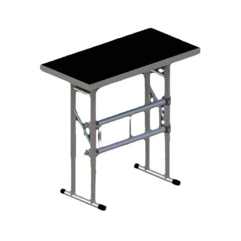 Full aluminum foldable height adjustable lamp table frame