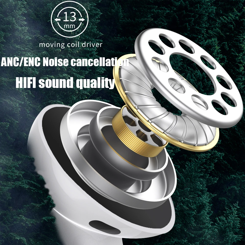 Multifunctional Earphone Bluetooth Build In Power Bank With Touch Screen In Ear Wireless Earphone Multimedia/Game/Custom Wallpap