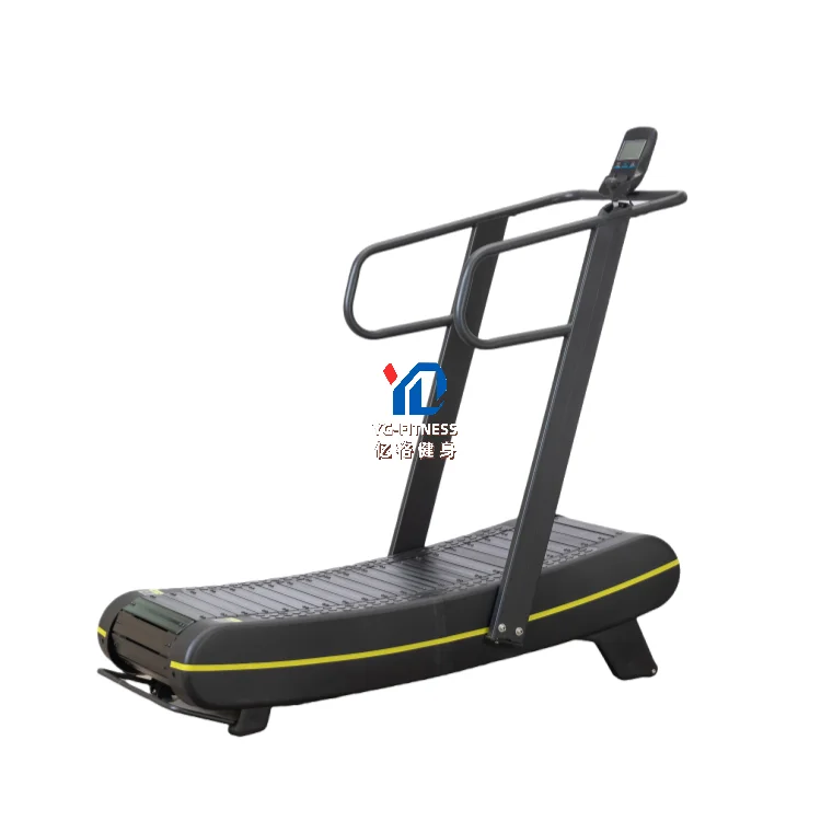 

Multi-functional Unpowered Treadmill Silent Curved Running Machine Large Capacity Gym Fitness Cardio Training Equipment