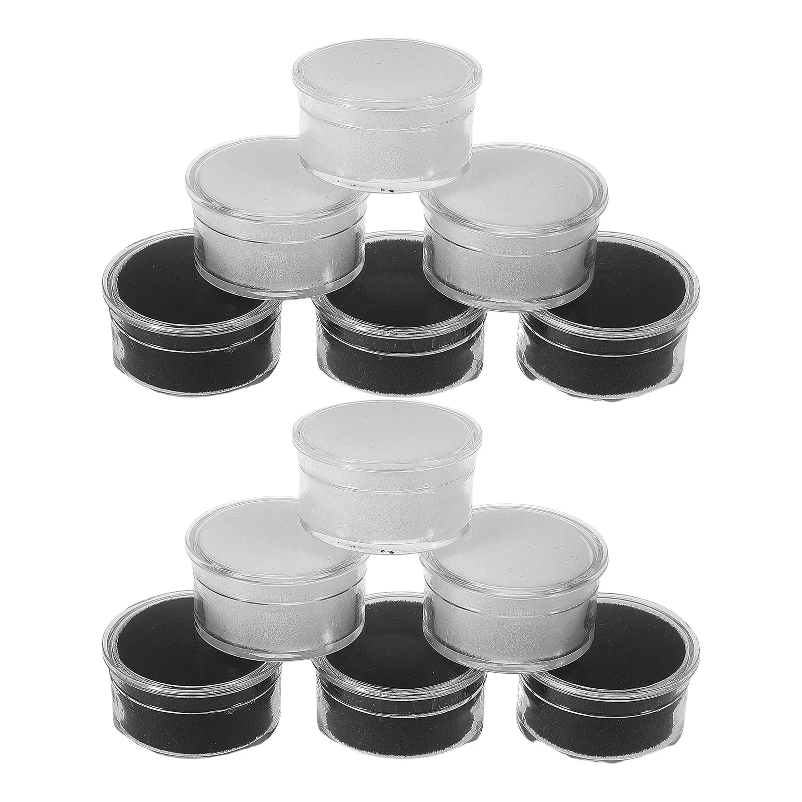 

Набор из 24 пластиковых контейнеров для ювелирных изделий с губкой для хранения и демонстрации драгоценных камней, бусин, коллекций камней и алмазов