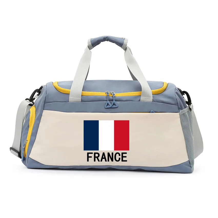 

Fa Gym Bag Tactical Duffel Bag French Flag Printed Men Women Fitness Duffel Training Bag Basketball Bag Workout Deployment Bags