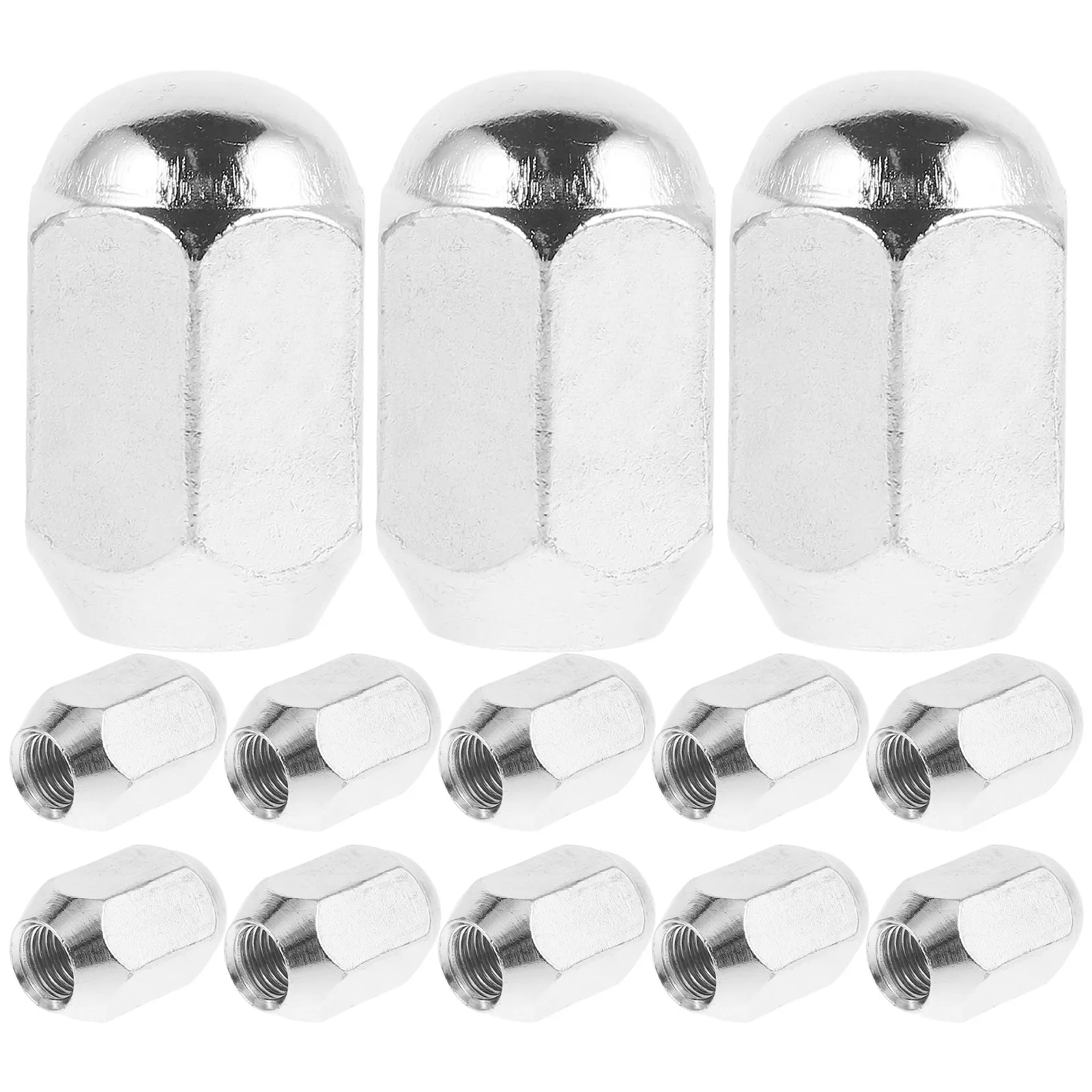 

15Pcs M10 Atv Go-Kart Camper Wheel Lug Nuts Metal Electroplated Corrosion Resistant Hex Automotive Tire Accessories Lug Nut Set