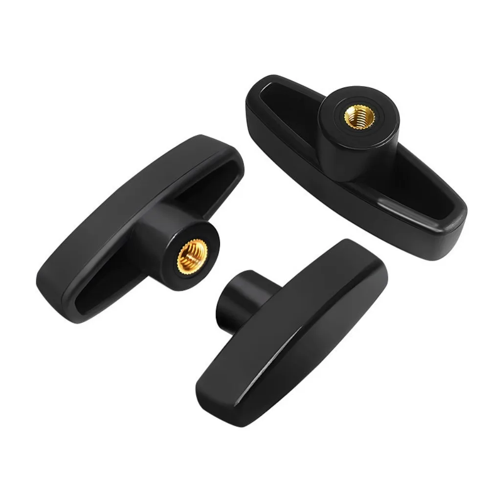 Z‑Type T‑Shaped Plastic Handle Hand Tighten Nut 1‑50Pcs Copper Thread Insert M6‑M12 Butterfly Hand Twist Screw Cap 65# 75#