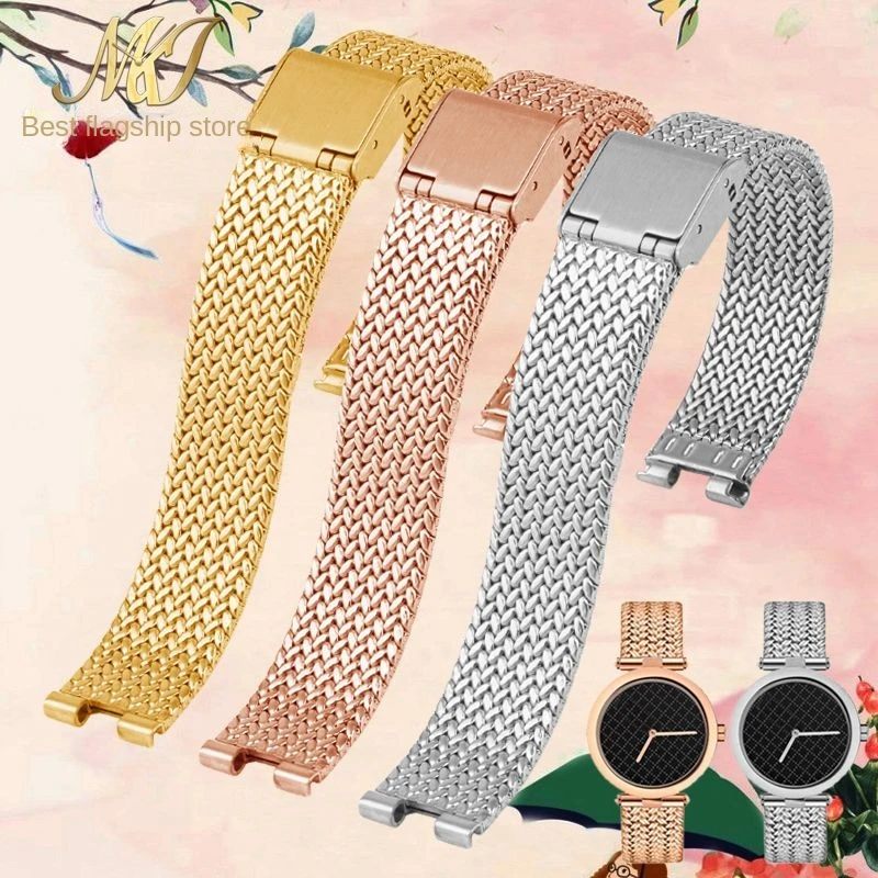 

Ремешок для часов из нержавеющей стали, для Casio SHEEN Series 5450, женский ремешок для часов, 14x4 мм 15x4 мм