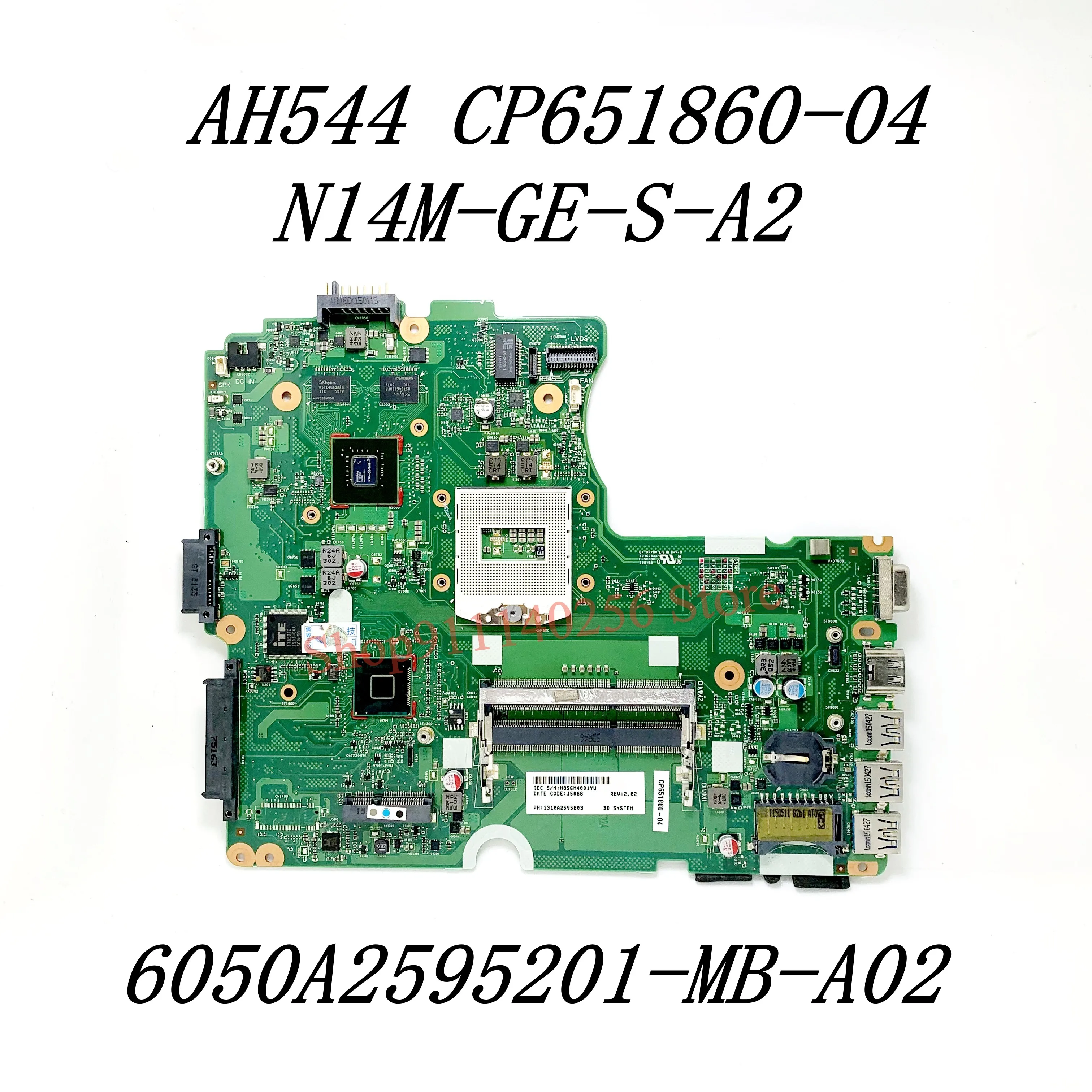 CP651860-04 1310A2595803 Mainboard Für Fujitsu AH544 Laptop Motherboard N14M-GE-S-A2 6050A2595201-MB-A02 DDR3 100% Voll Getestet OK