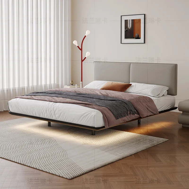 Nordic Under Storage Bed Bedroom Minimalist Double Multifunctional Bed Wood Lounge Cama De Lujo Para Dormitorio Home Decoration