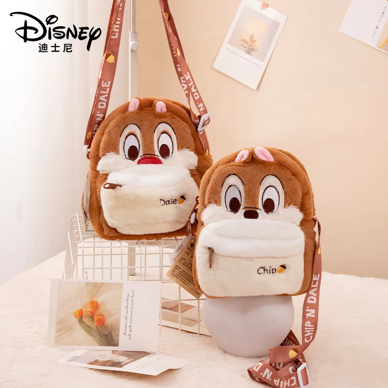 Disney Chip \'n\' Dale Pluszowe torby na ramię Kreskówka i urocza nowość Portfel dziecięcy dla dziewczynek Ltems mody