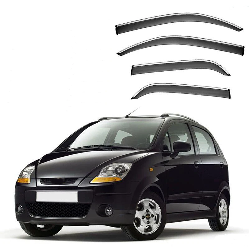 Window Visor Side Window Deflector Car Weather Shield For Chevrolet Matiz 1998 1999 2000 2001 2002 2003 2004 2005 2006 2007 2008