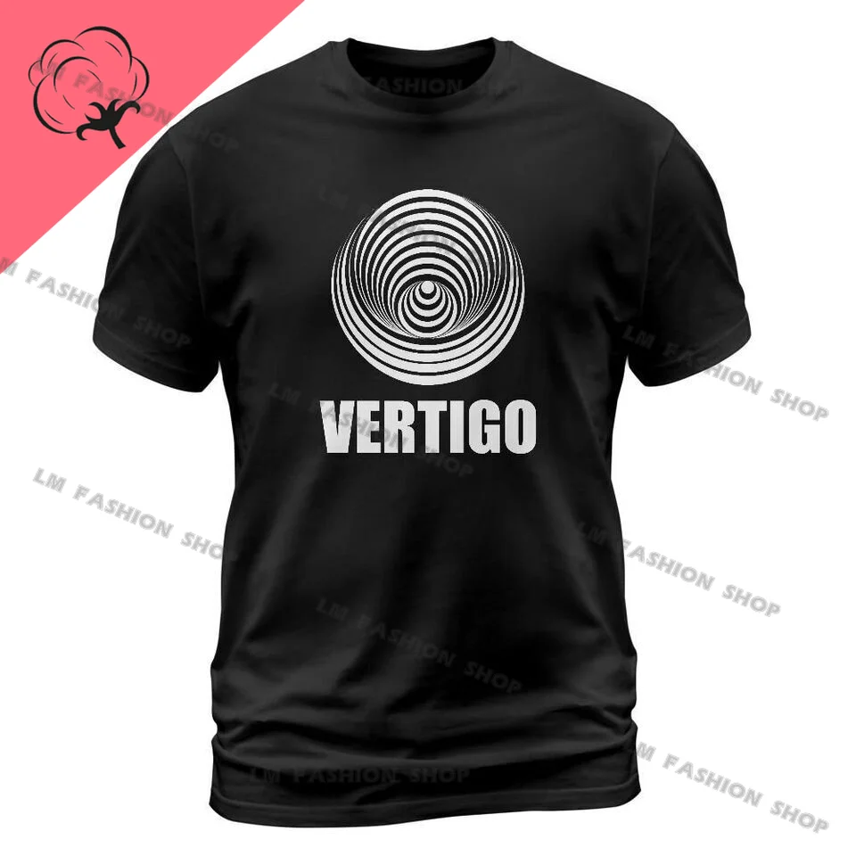 VERTIGO RECORDS Graphic TShirts Men's Clothing Short Sleeve Tops Cotton Tees Women's FUNNY Printed T-Shirt