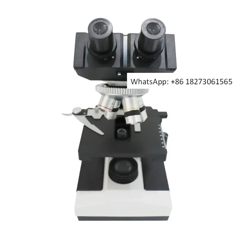 Multi purpose laboratory optical teaching instrument halogen lamp LED binocular medical high-power biological microscope