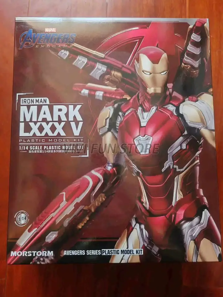 Stokta MOR fırtına Avengers:Endgame Iron Man Mark 85 Mark 50 Model