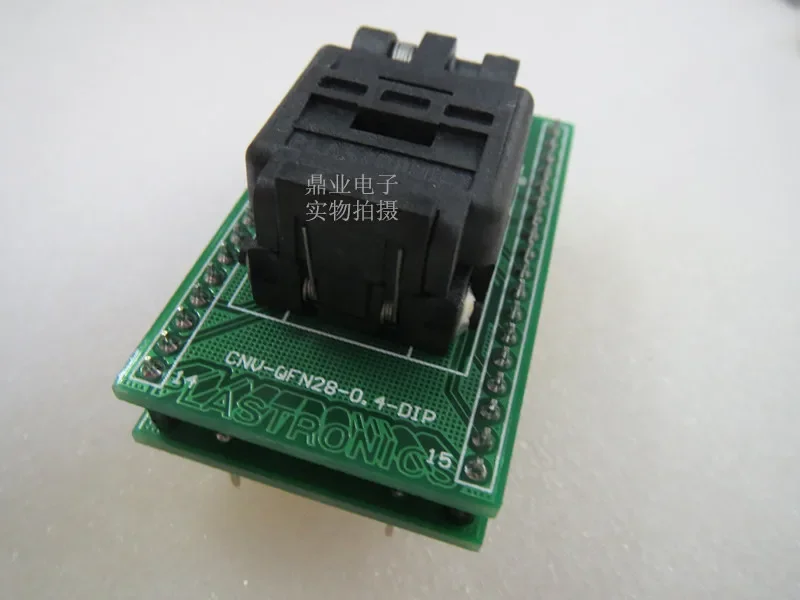 QFN28/DIP28 4X4X0.4MM Burn-in Socket gold plating IC testing seat Test Socket test bench