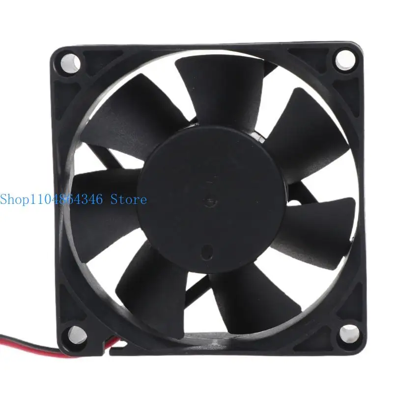 5asd 7x7x2.5cm CPU Fan XH2.54 2Pin Oil Bearing PC Server Cooler Radiator 2200R