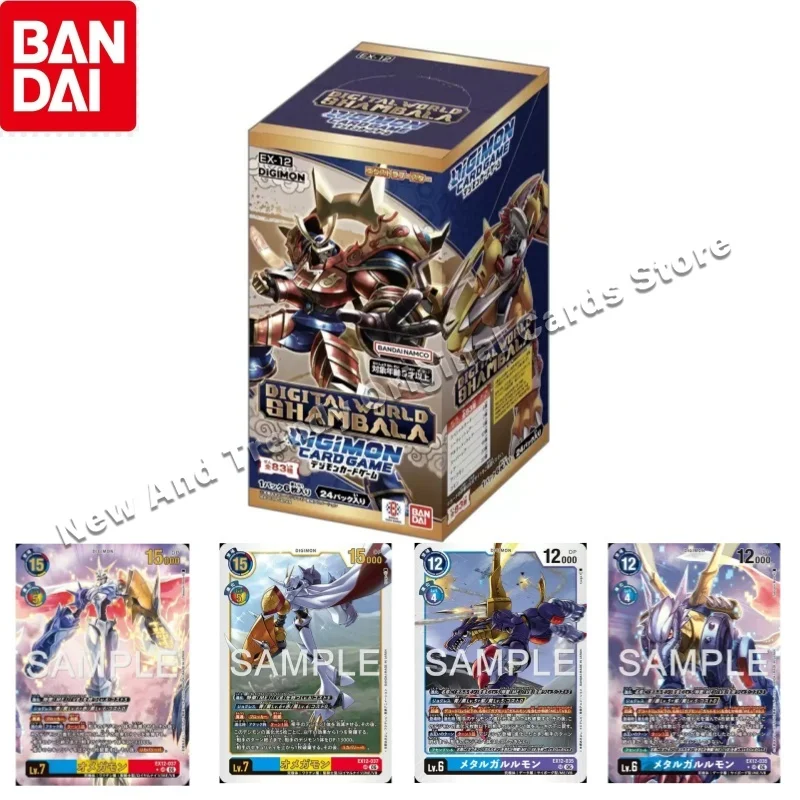 Nuevo Juego de Cartas Coleccionables Digimon Original de Bandai, TCG EX-12, Digital World Shambala Chaosdramon, Caja de Sobremultiplicación, Versión Japonesa, Regalo de Anime