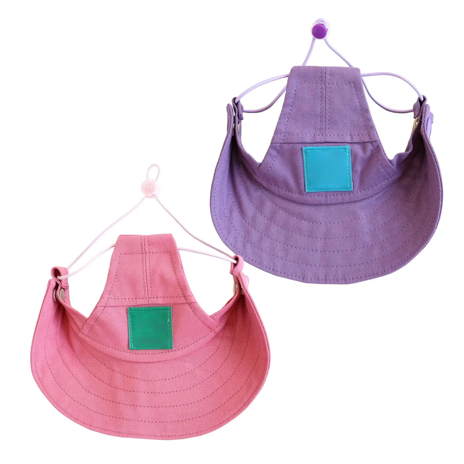 Cat Sun Hat Breathable Wide Brim UV Protection Headwear Pet Hat with Ear Holes for Outdoor Summer Climbing Sports Vacation