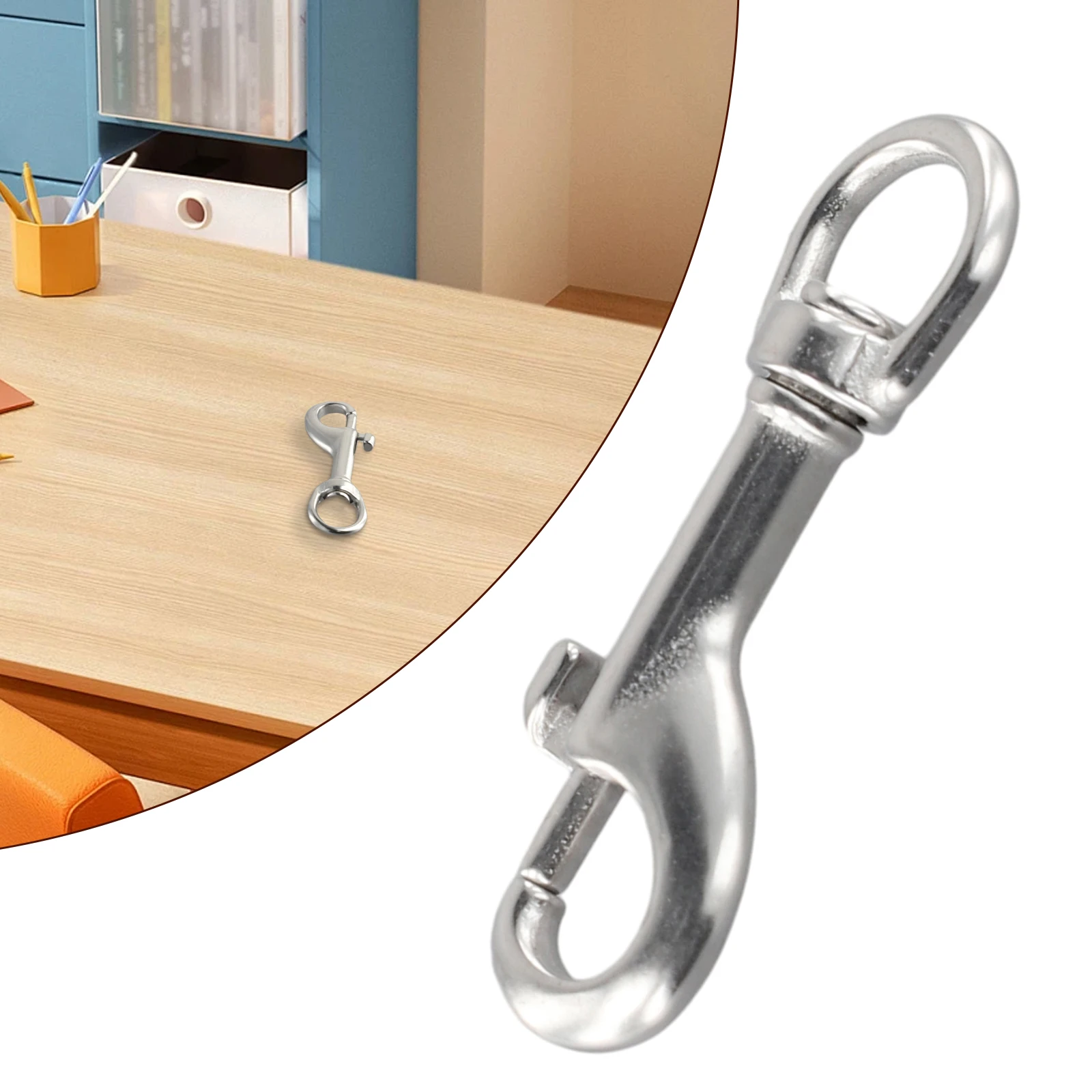 

Крюк-карабин из нержавеющей стали для дайвинга, двойной, быстросъемный, с поворотным механизмом, двусторонний, с кольцом-защелкой, 1 шт.