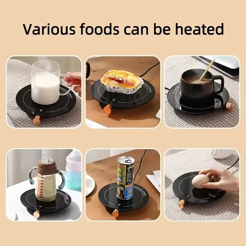 220V Cup Heater Mug Warmer Coffee Mug Heating Coaster Smart Thermostatic Electric Hot Plate Milk Tea Water Heating Pad Heater