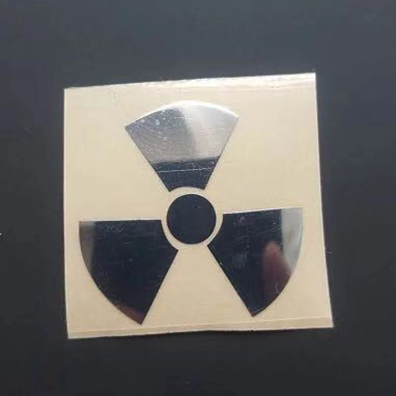 Nuclear Radiation Danger Warning Biochemical Radiation Metal Stick Mobile Phone Tablet Laptop Personality Metal Sticker