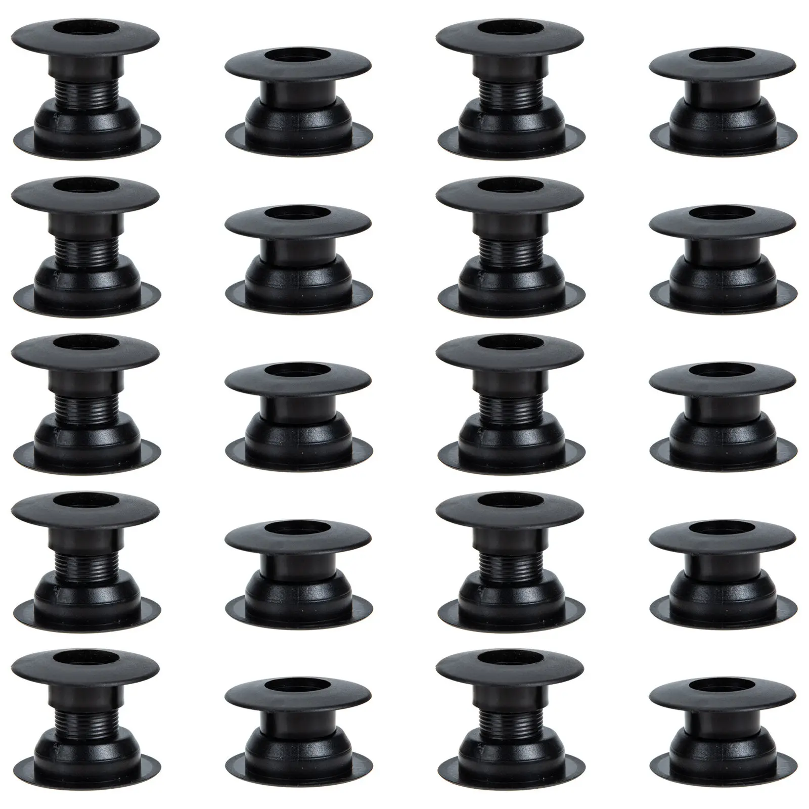 

10Pairs Foosball Table Parts Premium Plastic Football Machine Bearing Threaded Design No Screws Needed Table Football Shaft