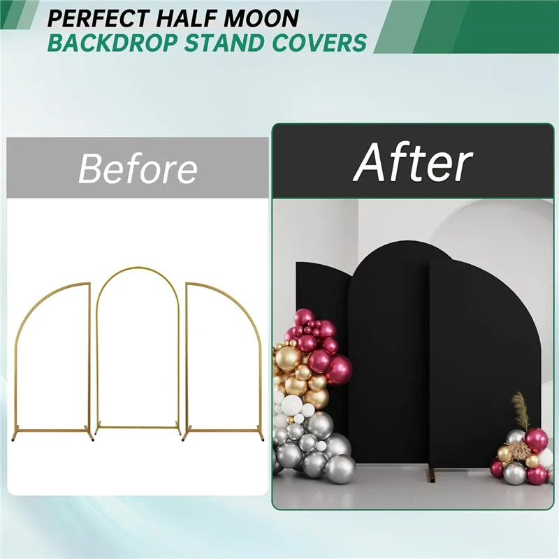 Arch elastic cloth fabric Party background cloth decoration Half-moon D-shaped arch background cover