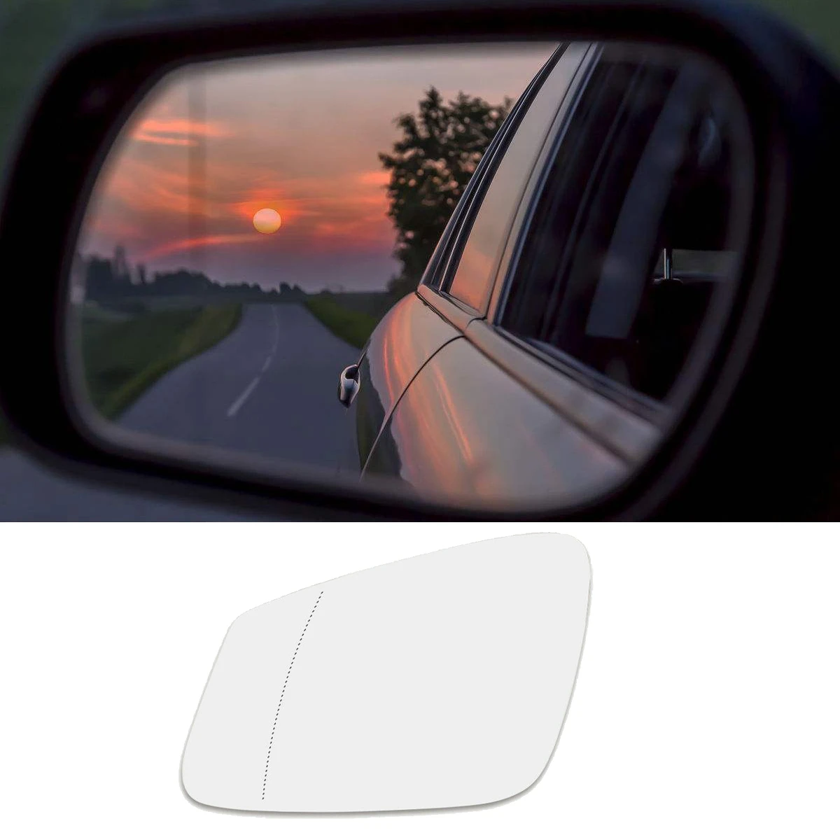 Left Side Wing Door Mirror Rearview Mirror Glass Heated 2Pin for BMW 1 2 3 4 5 Series F20 F22 F30 F34 F32 F07 F10