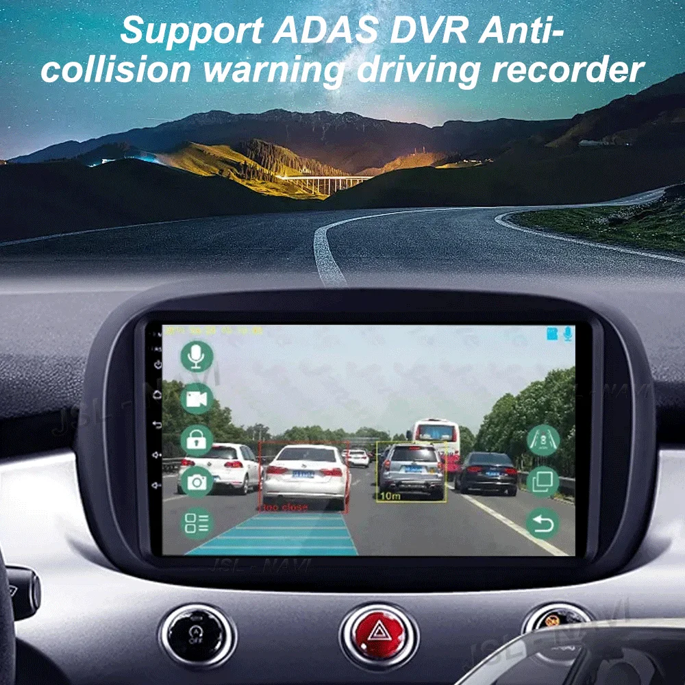 Radio samochodowe Android 15 dla Fiat 500X 2014 - 2020 Multimedialny odtwarzacz wideo Nawigacja GPS Bezprzewodowy Carplay + Auto Stereo QLED HeadUnit