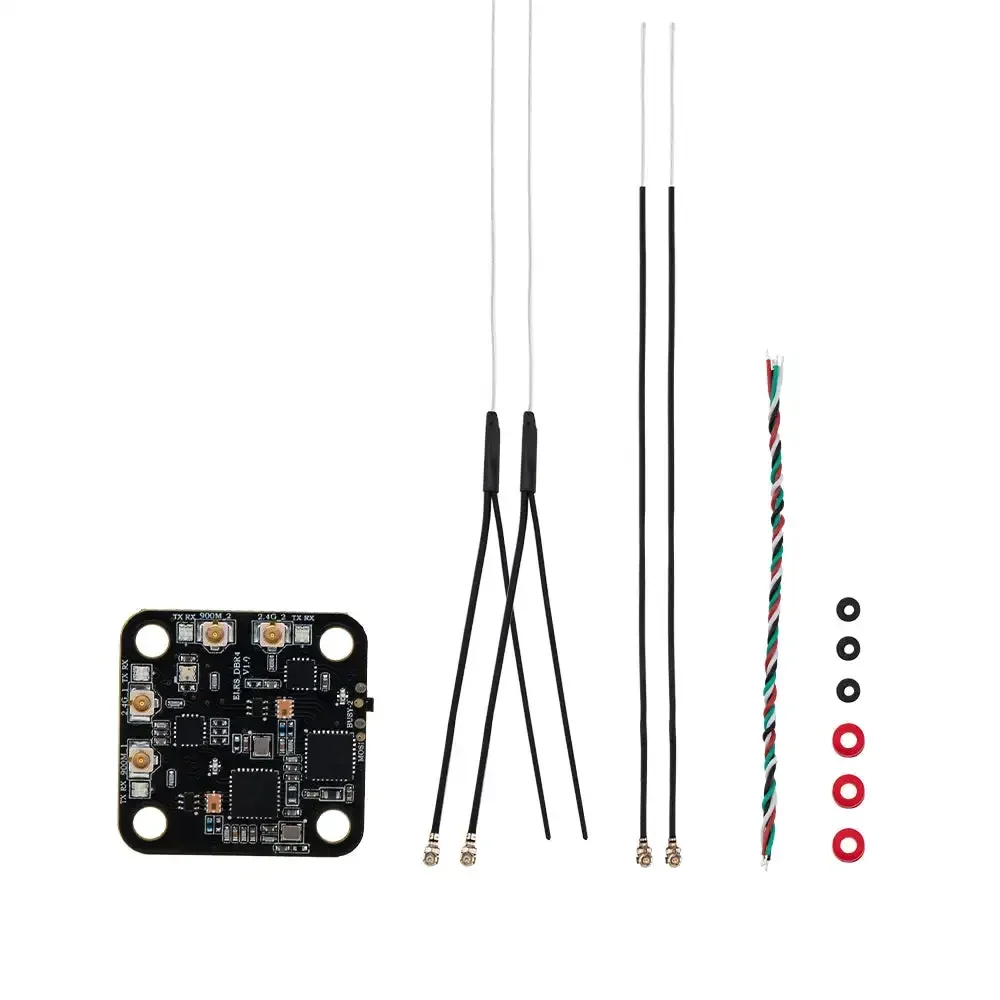 جهاز استقبال Radiomaster DBR4 ثنائي النطاق Xross Gemini ExpressLRS 2.4G & 900MHZ 20x20mm مثالي لوحدة Nomad TX