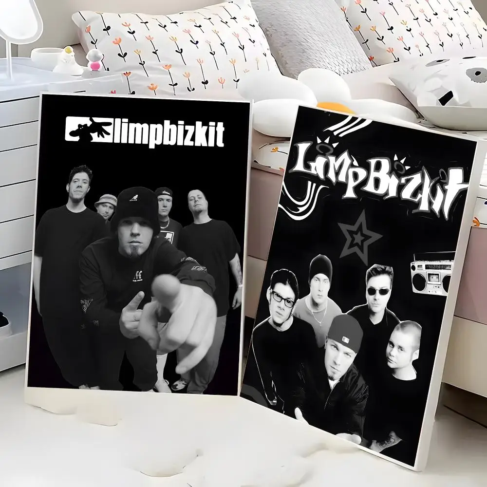 Classic Rock Band Limp Bizkit Painting Calligraphy Poster Eco-Friendly Decor Vintage Office Frameless Canvas