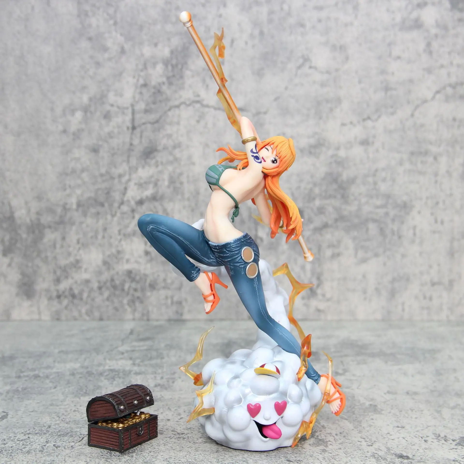 30cm One Piece Anime Figures Nami Action Figure Statue Model Doll Collection Toys Gifts
