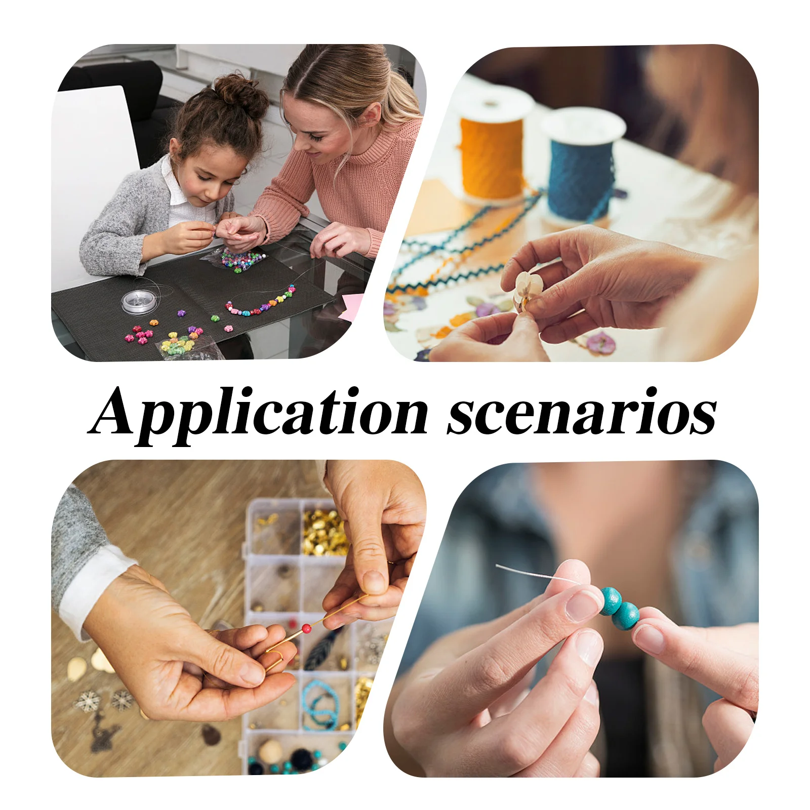 

50pcs Large Hole For Jewelry Making Rainbow Stripe Resin Diy Craft Supplies Round Spacer Beads Loose Ball Beads