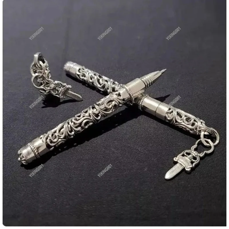 Neutral Metal Ballpoint Pen Vintage Engraved Stylish Business Gift