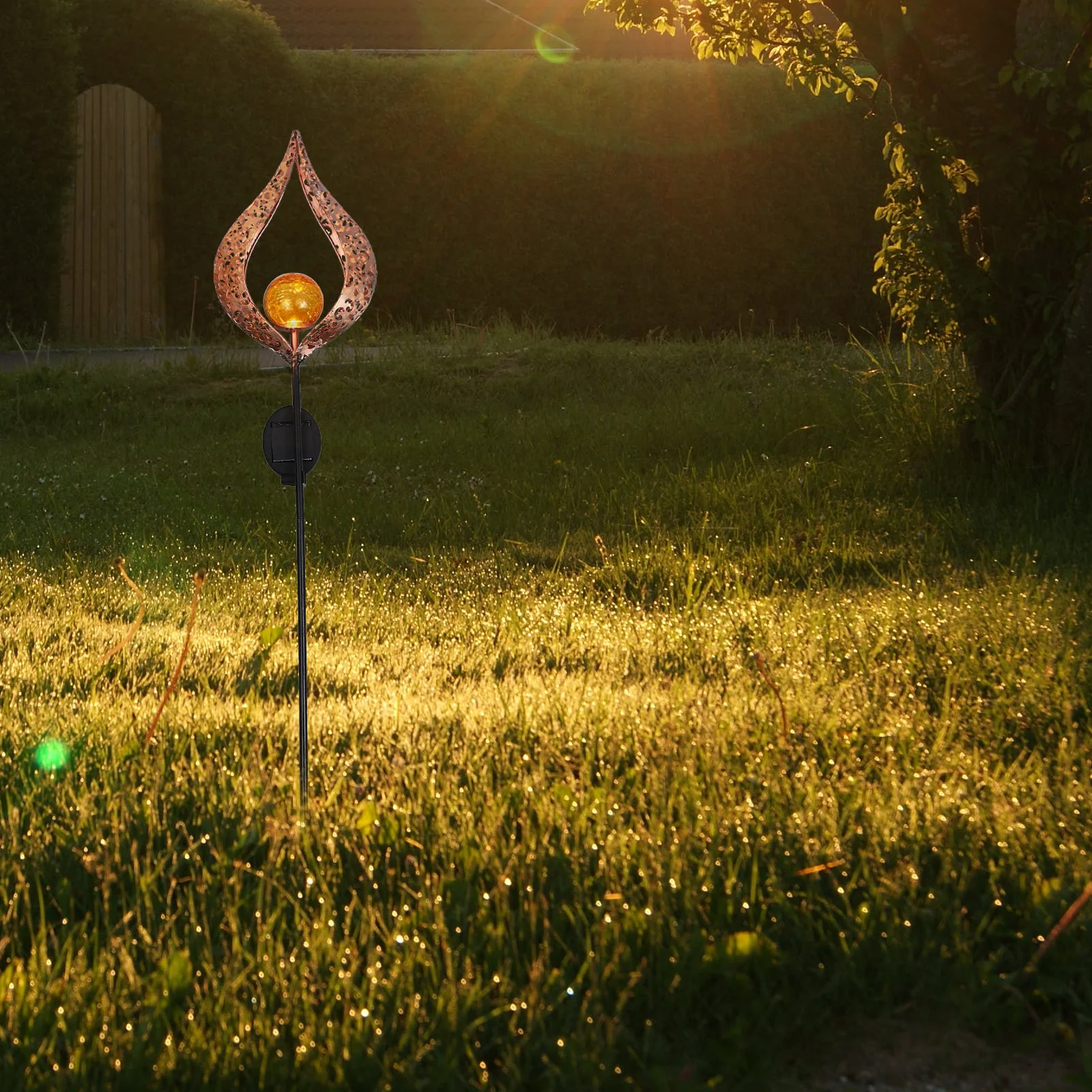 

1Pcs Solar Flame Lawn Light Creative LED Outdoor Courtyard Lamp Garden Decorative Landscape Lighting Lawn Light