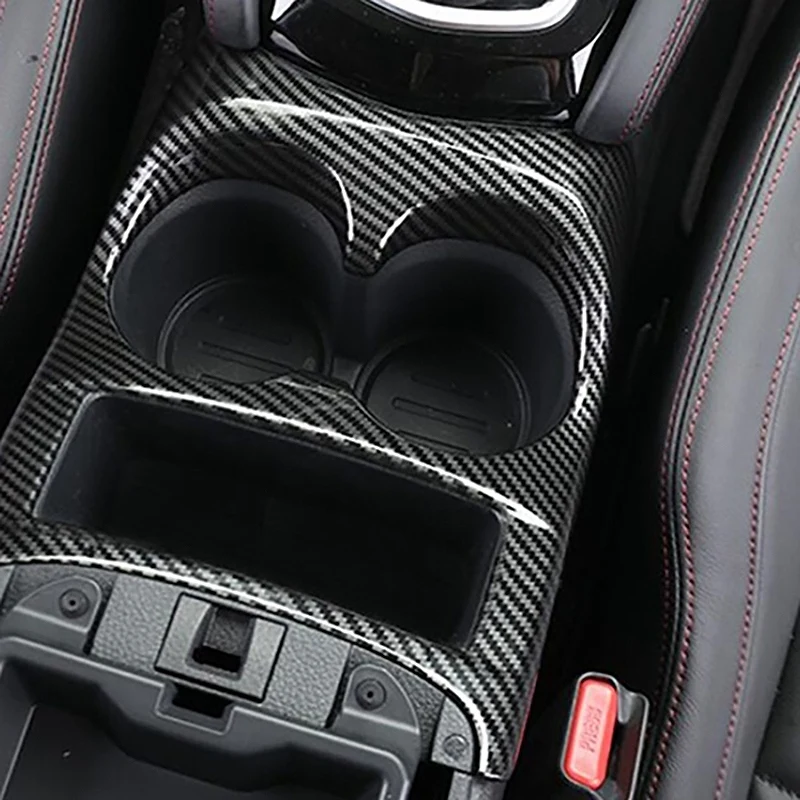 Couvercle de porte-gobelet pour siège avant en Fiber de carbone A30P-ABS, garniture de porte-gobelet pour Nissan Qashqai J11 2014 – 2020