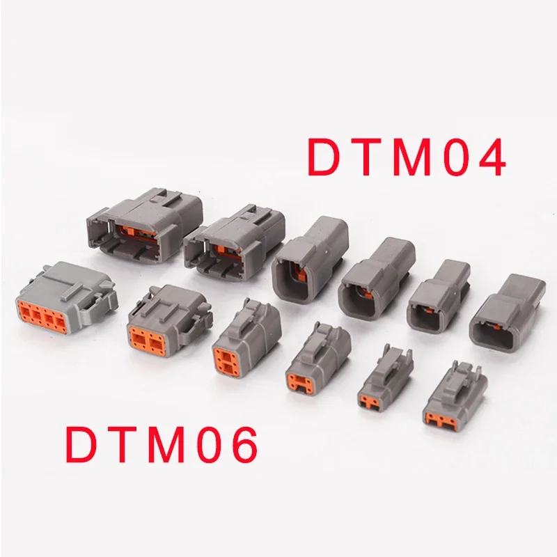 2/3/4/6/8/12Pin Deutsch Type DT Connector Plug-In With Fixed Flange DTM/DTP Waterproof Wire Automotive Connector view 3