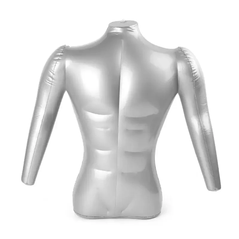 Man Half Body With Arm PVC Inflatable Mannequin Male Dummy Torso Model Fashion Used As Tops Necklace Jewelry Scarf Display TOOL