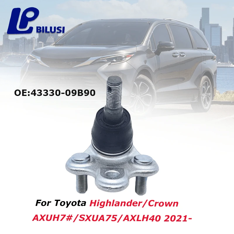 

Bilusi OE:43330-09B90 Lower Ball Joint for Toyota Highlander/Crown/Sienna Hybrid/Granvia Hybrid AXUH7#/SXUA75/AXLH40 2021-