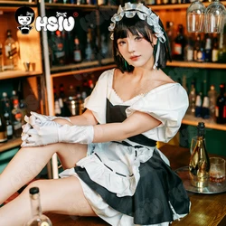 Sua Cosplay Clothing Wig HSIU short black hair Black Cafe maid outfit Maid Skirt Anime alien stage cosplay Costume Wig