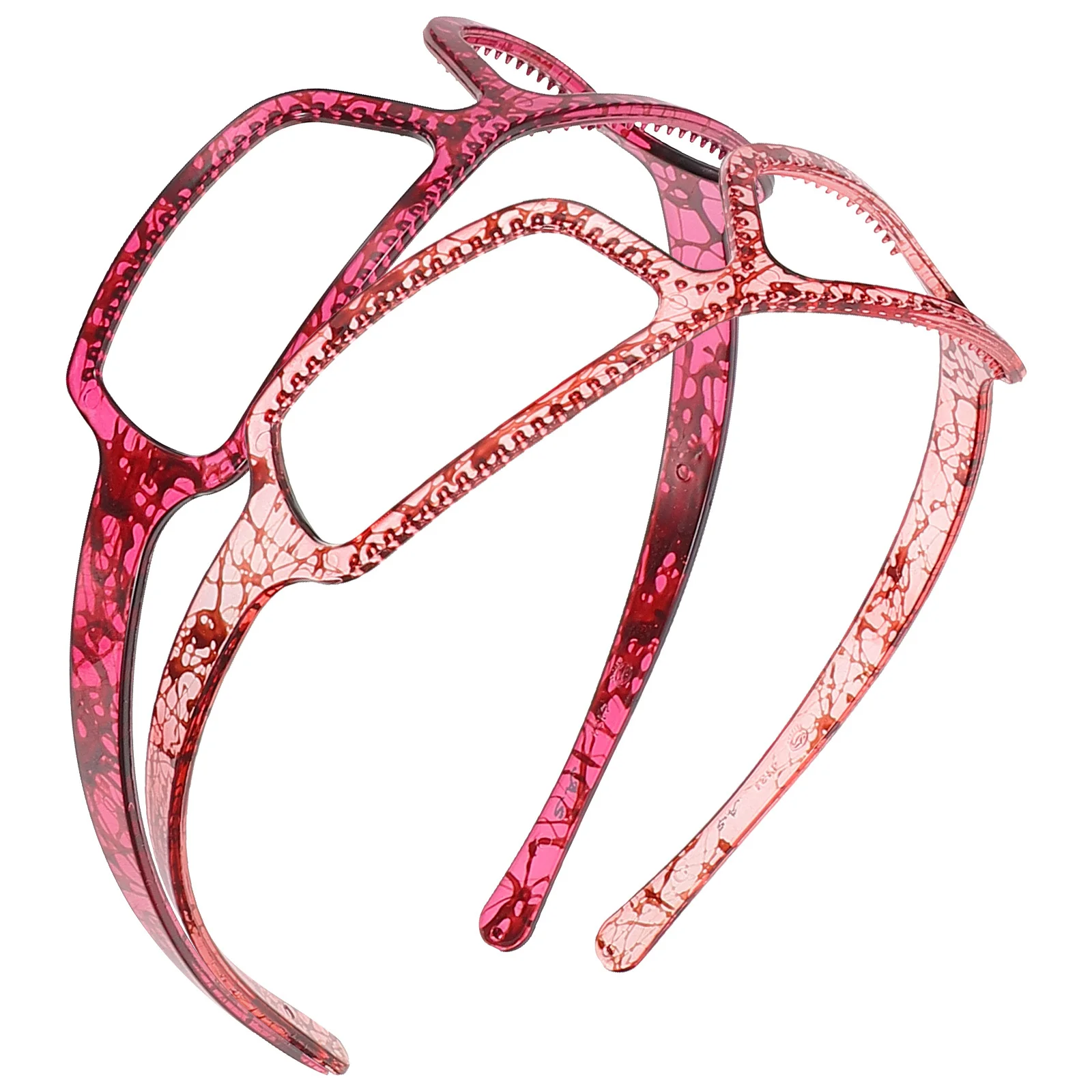 

2Pcs Artistic Glasses Womens Hairbands Soft Comfortable Hair Accessories Ideal for Parties and Daily Use Women Headbands