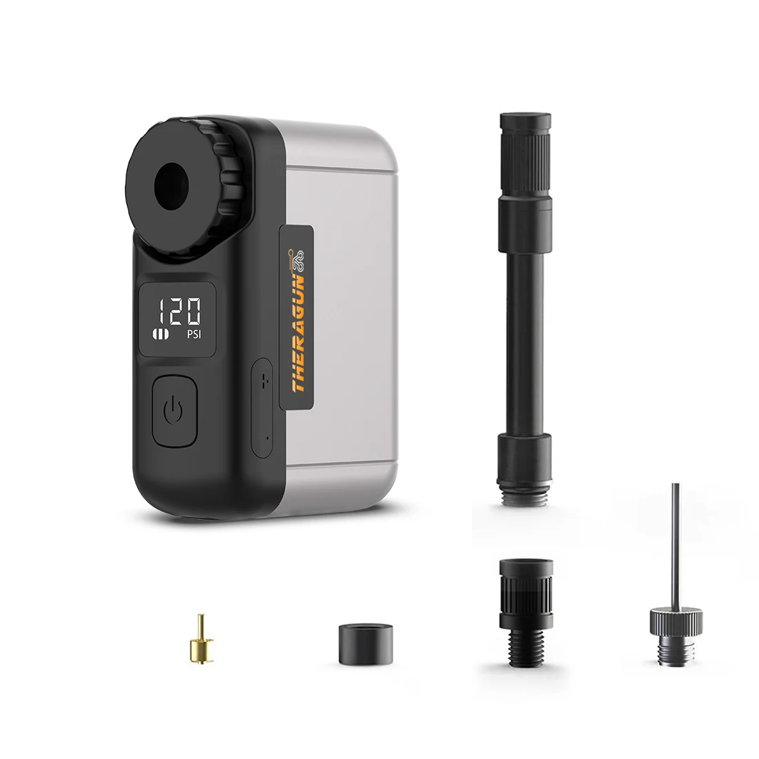 THERAGUN TB2Pro Mini Portable Electric Pump for Bike Cordless Tire Inflator 120PSI Max 550mAh Battery with Screen Fast Charging